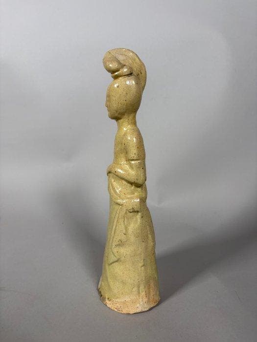 Oude Chinese Sui-dynastie geglazuurd terracotta Beeld van, Collections, Minéraux & Fossiles