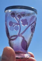 Emile Gallé - Vaas - Glas - Vuurgepolijst