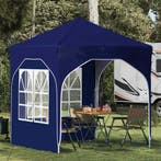 vidaXL Pop-up Feesttent 192 x 192 x 245 cm Blauw, Verzenden, Nieuw