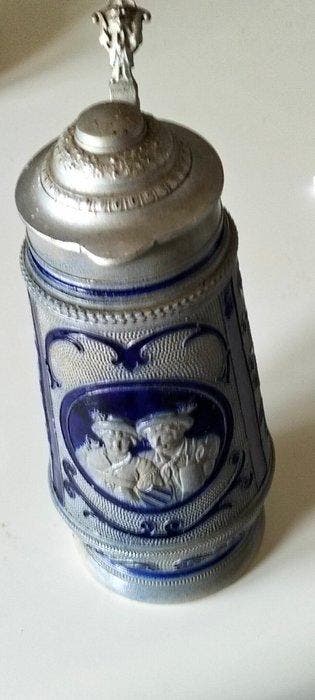 Bierpul (14) - Klepkannen - Steengoed, Glas
