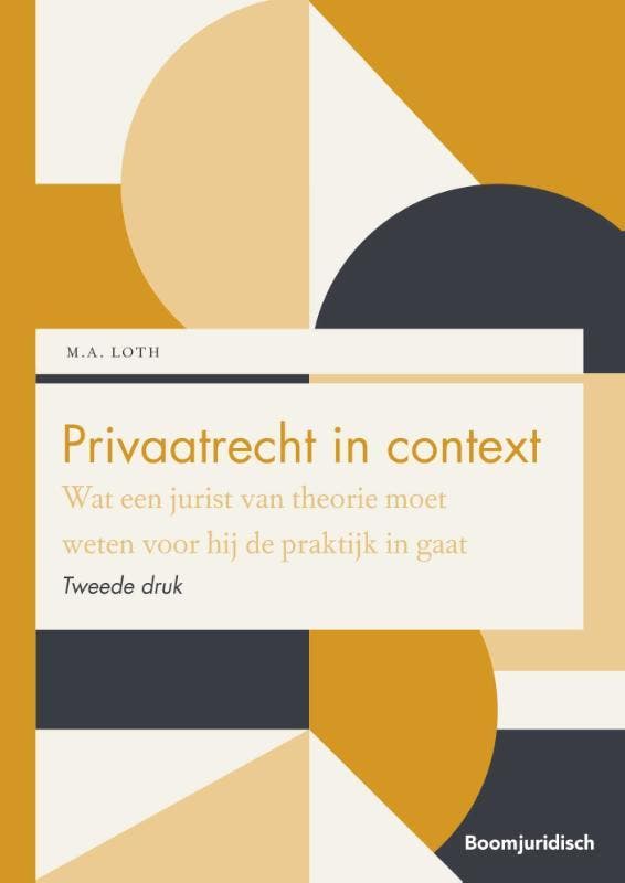 Privaatrecht in context / Boom Juridische studieboeken, Livres, Science, Envoi