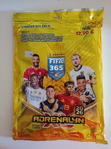 2026 Panini Adrenalyn XL FIFA 365 1 x Starterpack+3 Limited, Nieuw