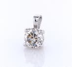 Zonder minimumprijs - Hanger - 14 karaat Witgoud - 0.52ct.