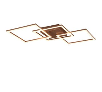 Trio TRAIL plafondlamp | LED | koffie | 74,5 x 35,2 cm | IP2, Verzenden, Nieuw