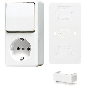 Jung AP600 Combination Switch White With RA Bundle - B676AWW, Verzenden