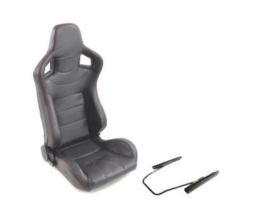KIT SIÈGE SPORTIF LOOK CARBONE SEMI BAQUET STYLE RS NOIR, Autos : Pièces & Accessoires, Habitacle & Garnissage, Verzenden