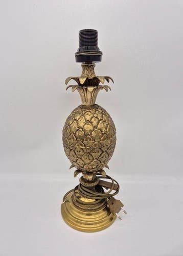 Tischlampe Ananas, Hollywood Regency - Lampe de table -, Antiquités & Art