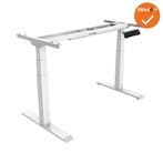 Los onderstel - Deluxe - Zit-Sta - Elektrisch - Wit, Werkplek, Ophalen of Verzenden, Gebruikt, Bureau