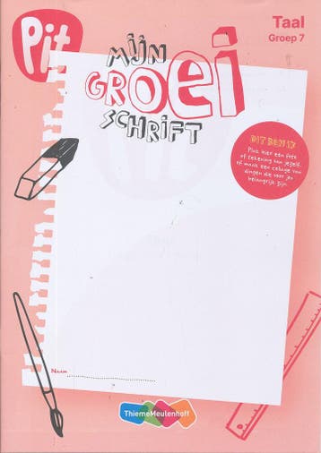 Pit Taal Mijn groei schrift groep 7 (per stuk), Verzenden