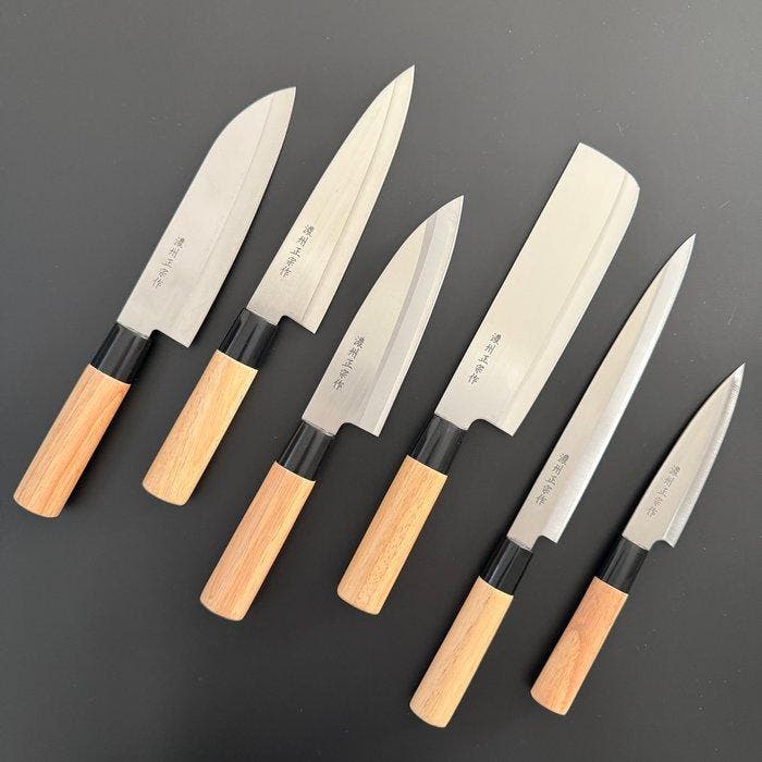Noshu Masamune  - Keukenmes - Kitchen knife set -, Antiek en Kunst, Antiek | Keukengerei