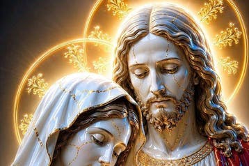 Yamila - Corazones de Oro: Kintsugi de María y Jesús, Antiek en Kunst