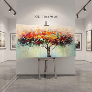 Monika Spiewak - Tree - Oil Painting Stretched On The Frame