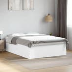 vidaXL Bedframe bewerkt hout wit 160x200 cm, Verzenden, Nieuw