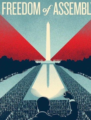 Shepard Fairey (OBEY) (1970) - DEFEND YOUR FREEDOMS ART