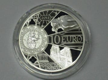 Frankreich 10 Euro zilver2013 Notre Dame Pp zilver, Verzenden