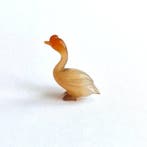 Oud-Chinees Tweekleurige natuurlijke agaat XS Gans Vogel