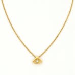 Collier - 18 carats Or jaune Diamant (Naturelle)