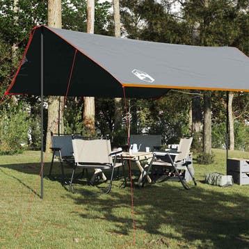 vidaXL Kampeerluifel waterdicht 460x305x210 cm grijs en, Verzenden