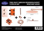 One-Pack inbouw-regendoucheset Muuruitloop 300mm Rond, Ophalen of Verzenden, Nieuw