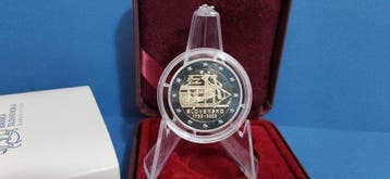 Slowakije. 2 Euro 2022 Steampower Engine Proof (Zonder, Postzegels en Munten