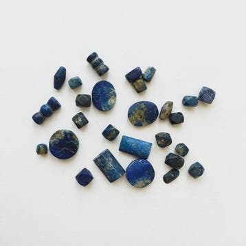 Zijderoute, Centraal-Aziatisch lapis lazuli XS facetkralen