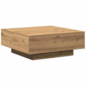 Salontafel 80x80 -34% korting | Laatste stuks!, Artisanaal eikenkleurig, 50 tot 100 cm, Verzenden, Vierkant