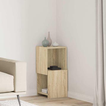 vidaXL Hoekkast 30,5x30x65cm Bewerkt hout Sonoma Eik, Huis en Inrichting, Kasten | Overige, Verzenden, Nieuw