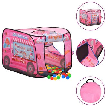 vidaXL Kinderspeeltent 70x112x70 cm roze, Verzenden