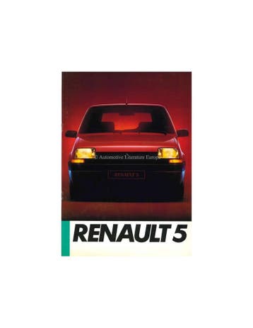 1985 RENAULT 5 BROCHURE DUITS, Ophalen of Verzenden, Nieuw