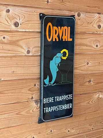 Emaille reclamebord Orval Trappistenbier - Emaille bord -