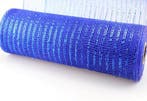 Decomesh metallic koningsblauw 26 cm rol 9 meter voor