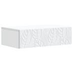 vidaXL Wandgemonteerde Zijtafel Wit 87,5 x 34,5 x 17 cm, Huis en Inrichting, Kasten | Overige, Verzenden, Nieuw