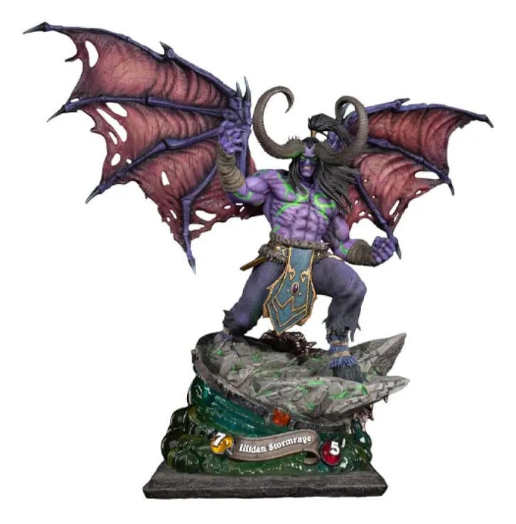 Hearthstone Statue Illidan Stormrage 33 cm, Verzamelen, Film en Tv, Nieuw, Ophalen of Verzenden
