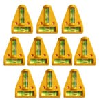 Set van 10 kruiswaterpassen met schroefgaten (geel), Verzenden, Nieuw