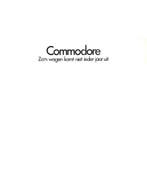 1972 OPEL COMMODORE BROCHURE NEDERLANDS