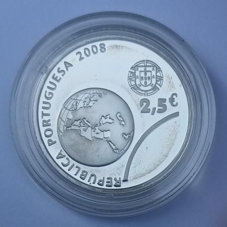 2 5 Euro Portugal Km 790 a 2 5 Euro 2008 Olympische Spiel..., Postzegels en Munten, Munten | Europa | Euromunten, België, Verzenden
