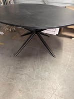 Iris eettafel rond, kleur old piano