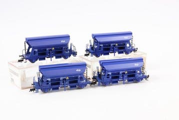 Fleischmann H0 - 5751 - Modeltrein goederenwagon (4) - Vier
