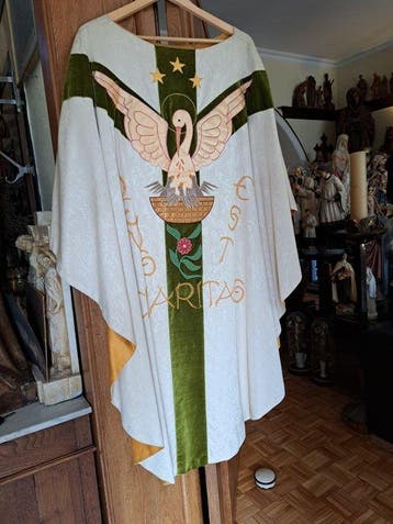 Chasuble Kazuivel - Kerk Liturgische Gewaad - Brokaat