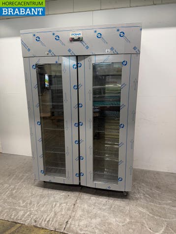 RVS Polar Verrijdbare Dubbeldeurs Glasdeurkoeling 1400 liter, Ophalen of Verzenden, Nieuw in verpakking