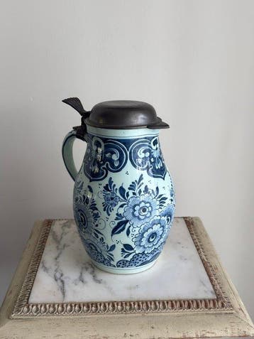Oud Delft, Nijmegen - Cruche - Faïence - Cruche avec bouchon