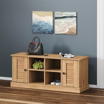 vidaXL Schoenenbank VIGO 106x35x45 cm massief grenenhout, Verzenden