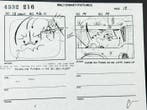 Walt Disney - Page de storyboard de production, signée par
