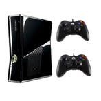 Xbox 360 Slim 250GB + 2 Nieuwe Controllers (Third Party), Games en Spelcomputers, Spelcomputers | Xbox 360, Ophalen of Verzenden