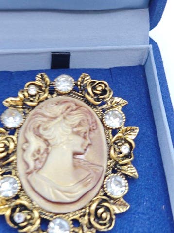 Zonder minimumprijs - Broche Verguld, Zilver, Sterling