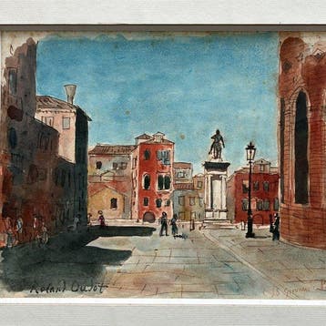 Roland Oudot (1897-1981) - Campo Santi Giovanni e Paolo