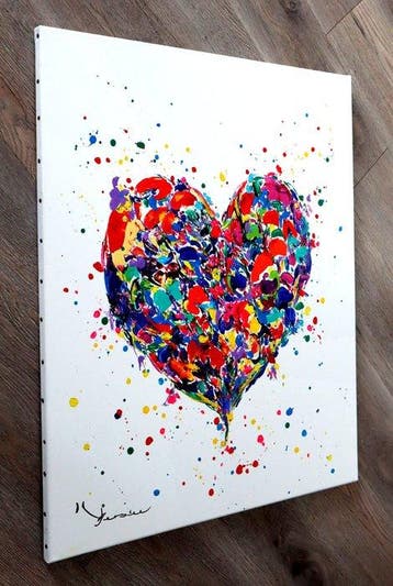 Kspersee - Colorful heart, Antiek en Kunst
