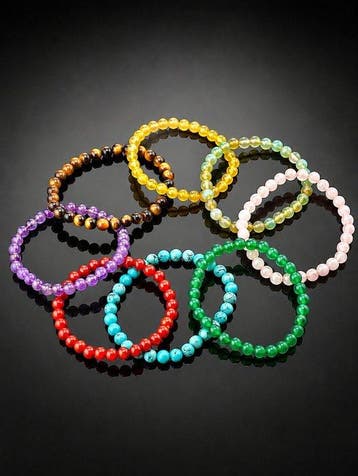 Genezende Kristal Armbandenset - 925 Sterling Zilver -