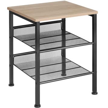tectake Bijzettafel Lincoln 40,5x40x50,5cm - Industrieel lic, Verzenden