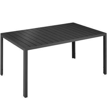 tectake Aluminium tuintafel Bianca in hoogte verstelbare voe, Verzenden